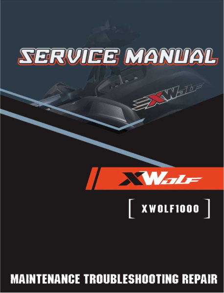 Werkstatt Handbuch Service Anleitung LONCIN XWOLF 1000L Motor und Fahrwerk komplett